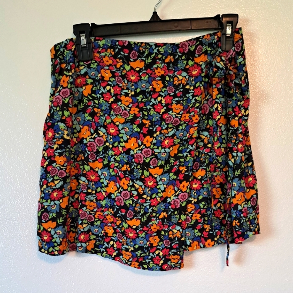 Wild Fable Floral Skirt Boho Medium Cotton